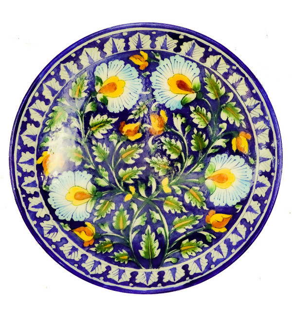 Blue Pottery Plate