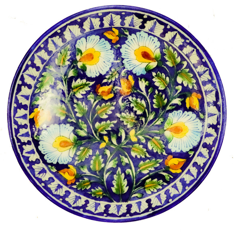 Blue Pottery Plate