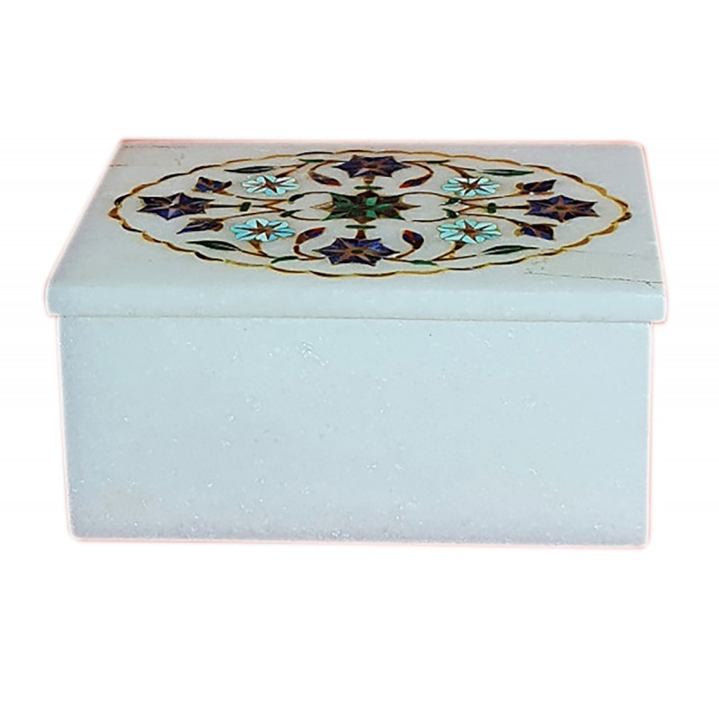 Marble Inlay Rectangular Box Size 3x4 Inch