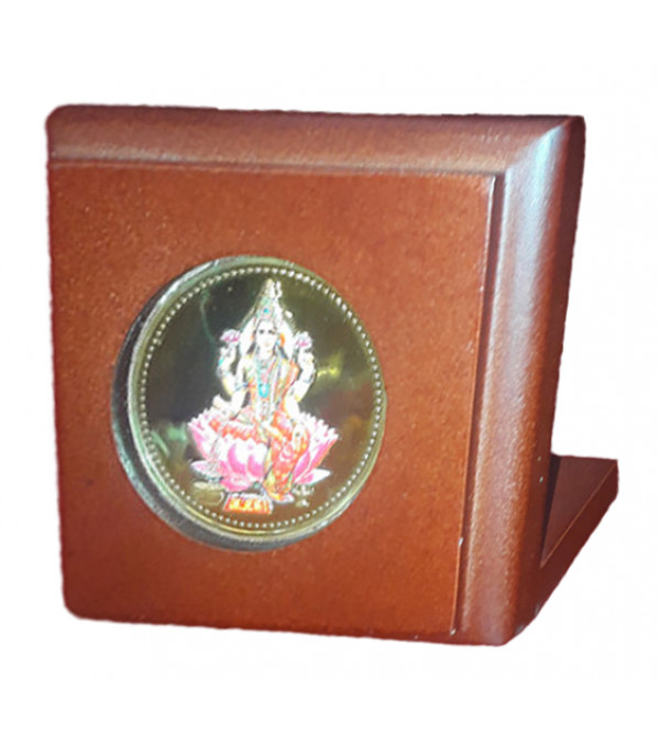  Handicrafts Brass Gold Plated Memento Goddess Lakshmi 3x3 Inch   