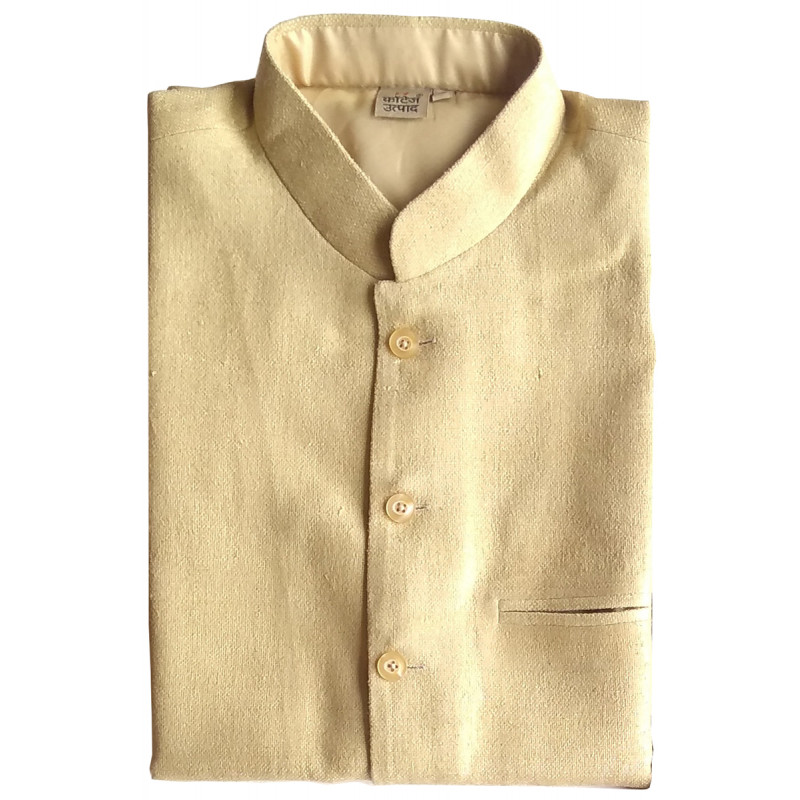 Matka Silk Nehru Jacket size 38 Inch