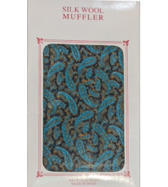 Mufler Silk Wool Printed Assorted 