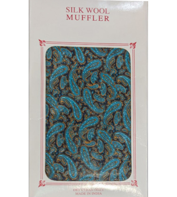 Mufler Silk Wool Printed Assorted 