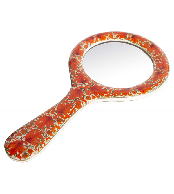 Paper Machie Purse Mirror with Handle 3 Inch