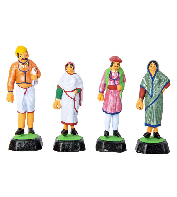 CLAY TOYS PEOPLE OF INDIA