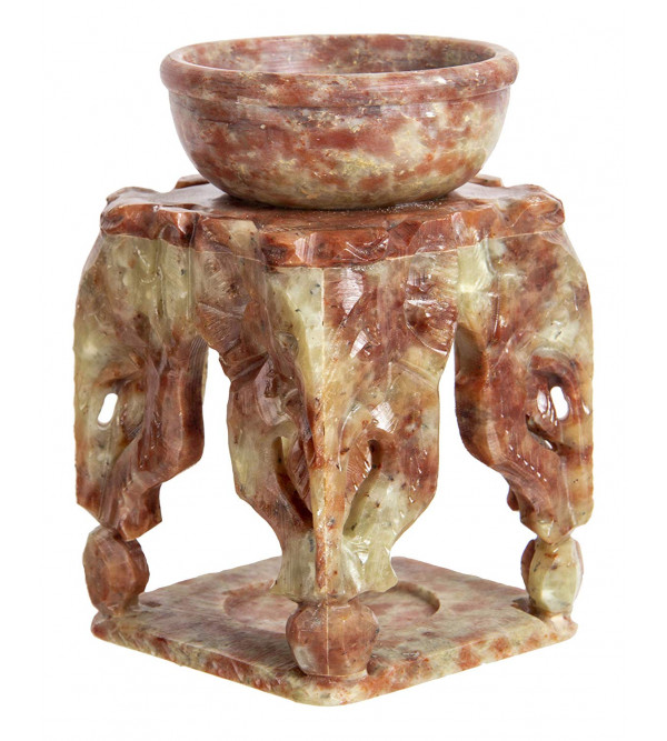 Oil burner stand stone