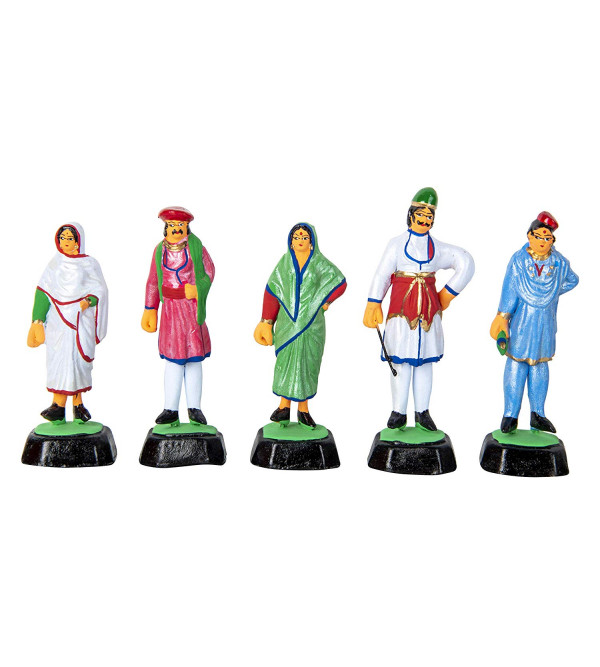 CLAY TOYS PEOPLE OF INDIA