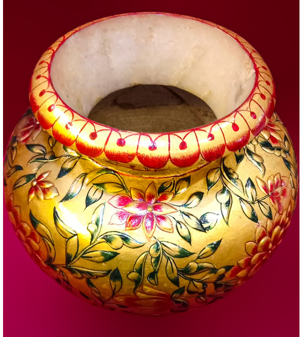 Lota Handcrafted With Pure Gold Leaf Work
