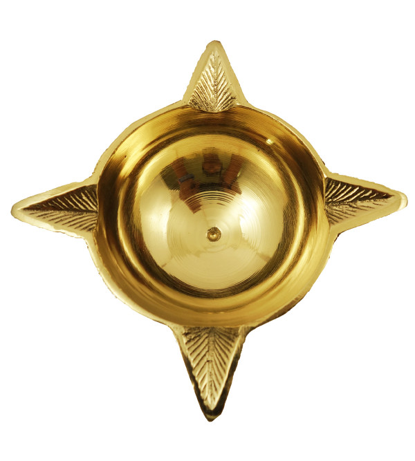 Handicraft Brass Panch Mukhi Oil Lamp 4.5 Inch 