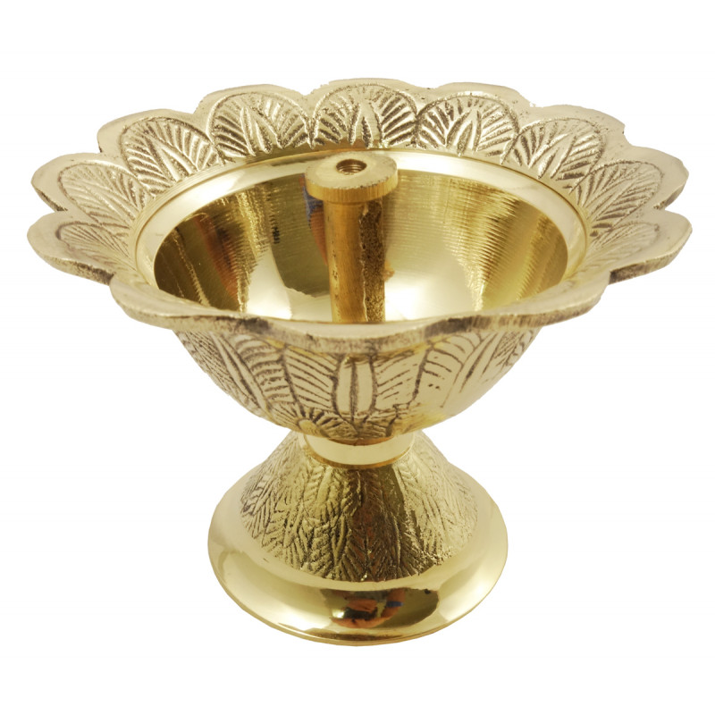 Handicraft Brass Devdas Diya 3.5 Inch 