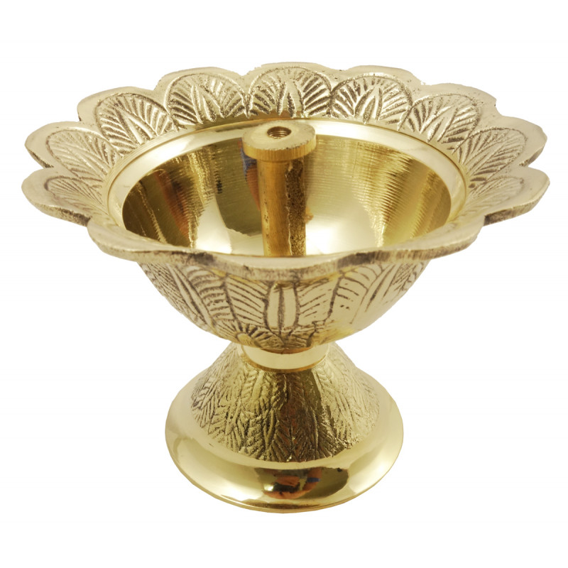 Handicraft Brass Devdas Diya 4 Inch 