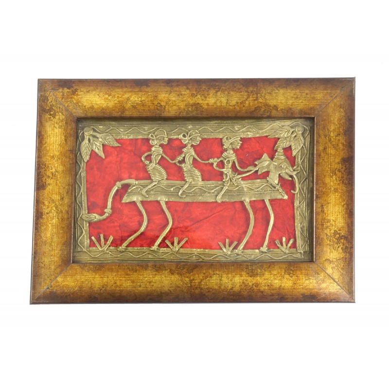 HANDICRAFT DHOKRA PANEL  8X5 INCH 