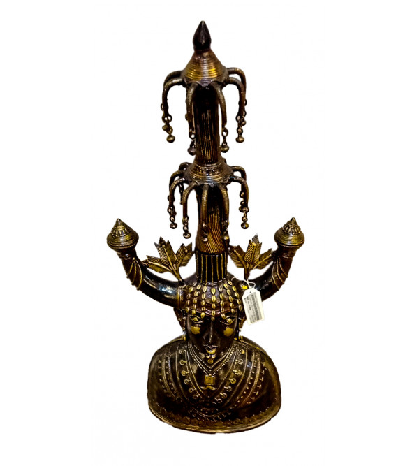 Tribal Figure Handcrafted In Dhokra Size 32 Inches