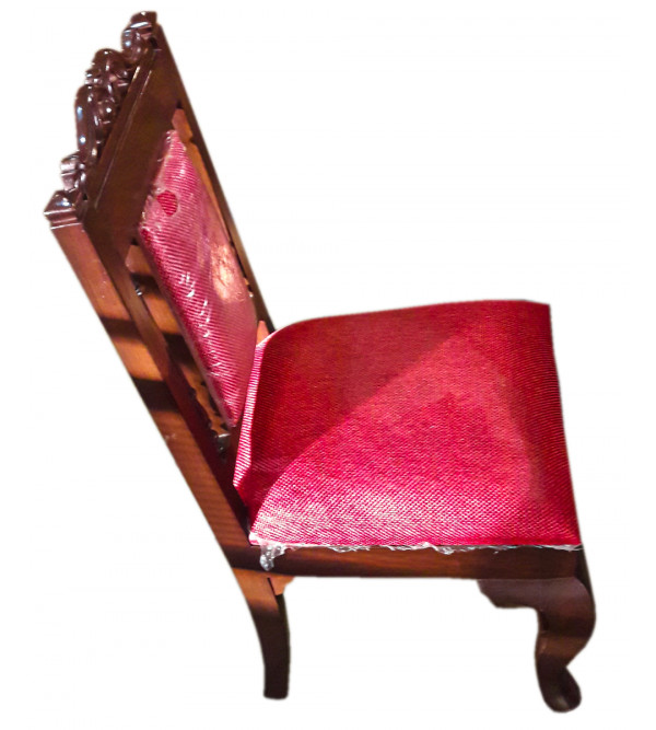 Chair With Dhokra Work Teak Wood 