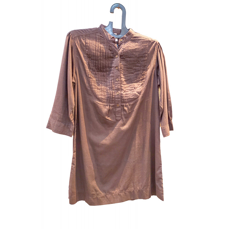 Tussar Silk Hand Block Print Tunic