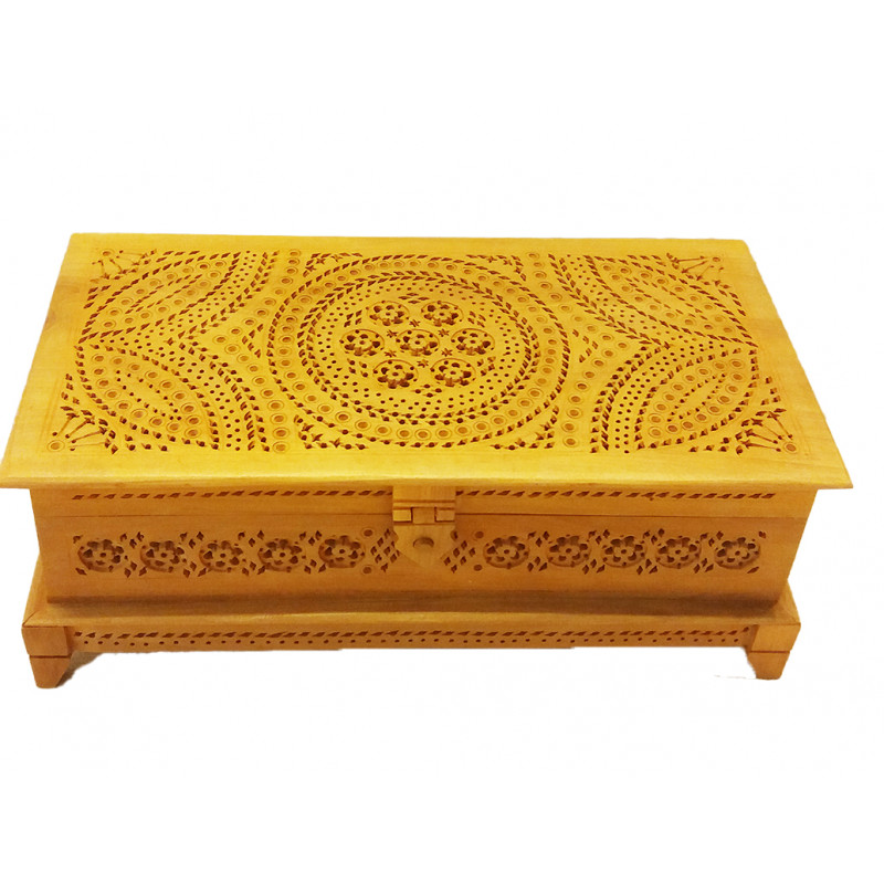 Kadamba Wood Handcrafted Box with Jaali Work