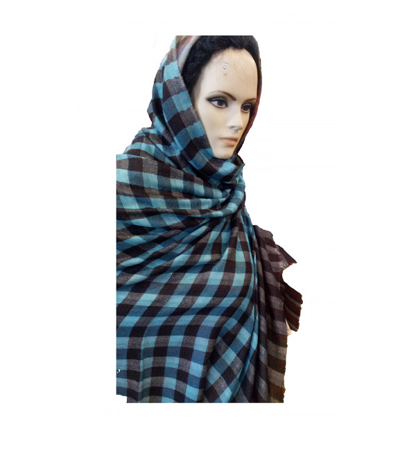 SHAWL PASHMINA CHECK STRIPE 40X80