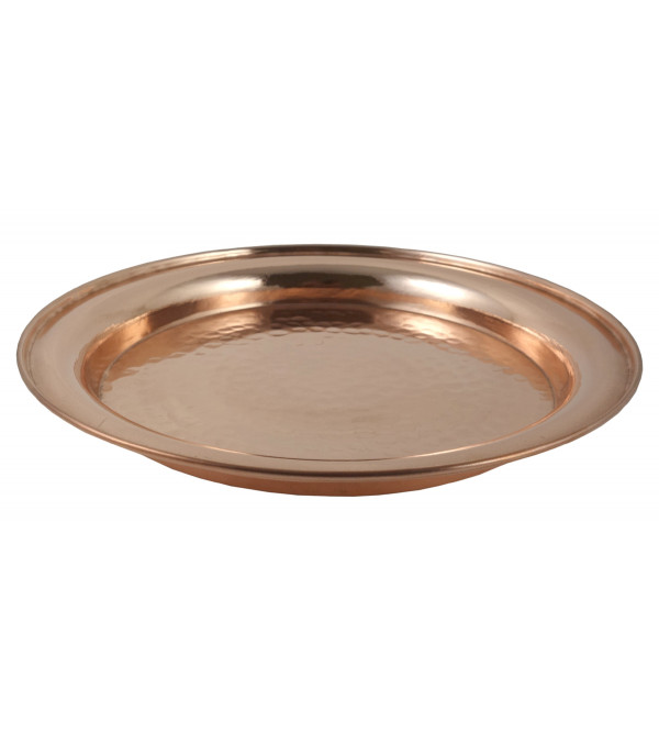 HANDICRAFT 10 INCH COPPER THALI 