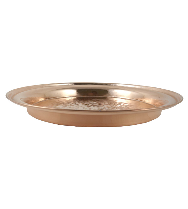 HANDICRAFT 10 INCH COPPER THALI 