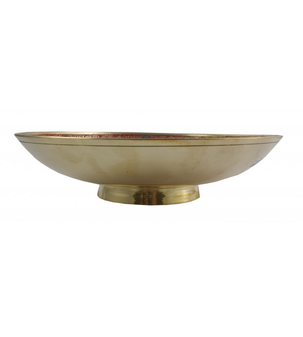 HANDICRAFT BRASS FRUIT BOWL 9.5 INCH