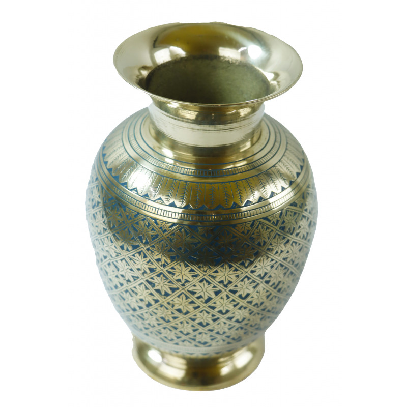Flower Vase Jar Enamiled Hand Work 8 Inch 750 G