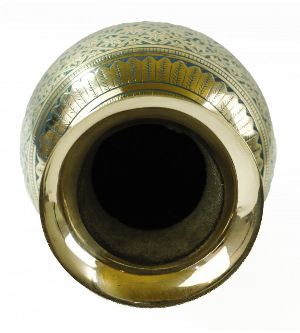 Flower Vase Jar Enamiled Hand Work 8 Inch 750 G