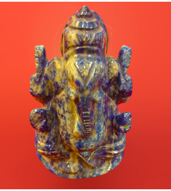 Ganesh Handcrafted In Lapiz Lezuli