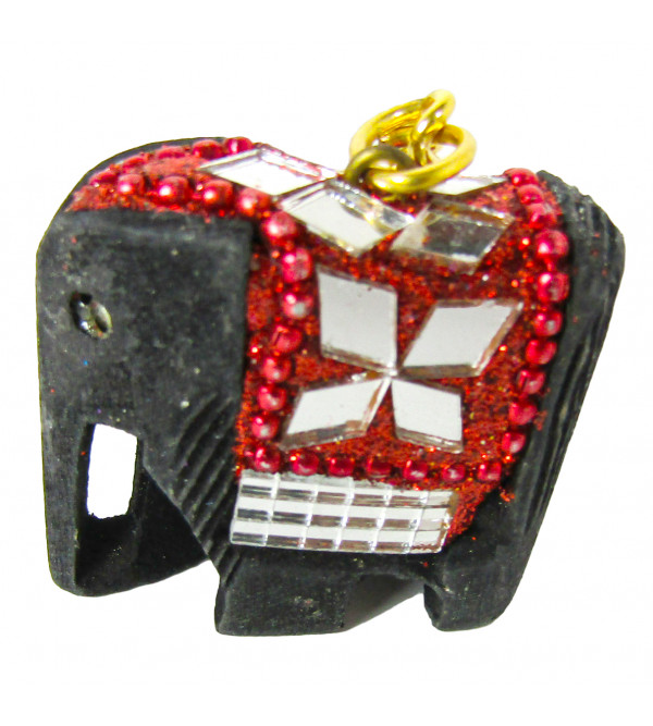 Key Ring Single Elephant Ornated 