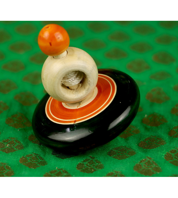 Wooden Top  Assorted Designs and Colours  2.5 Inch
