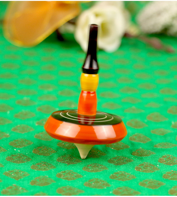 Handicraft Assorted Color Wooden Toys Umbrella Top