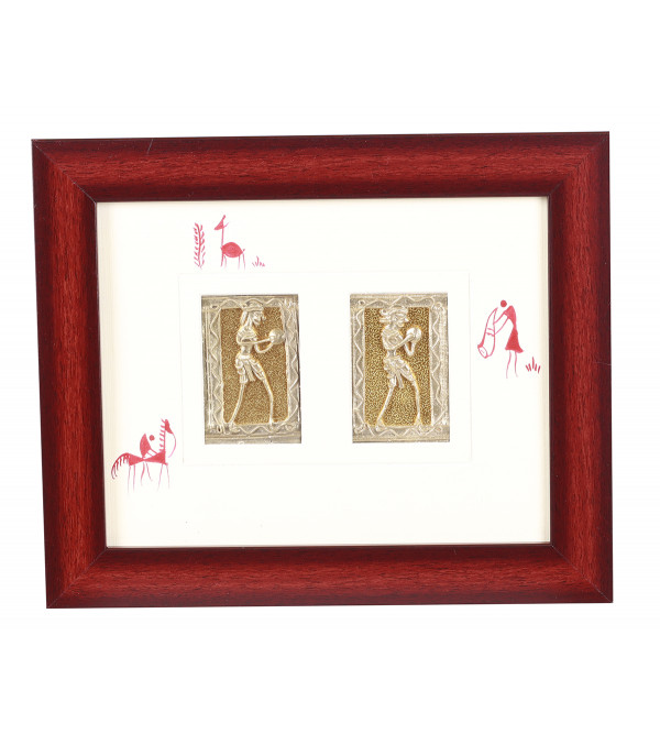 Dhokra Frame 10 X8 Inch and Panel 2x3 Inch 