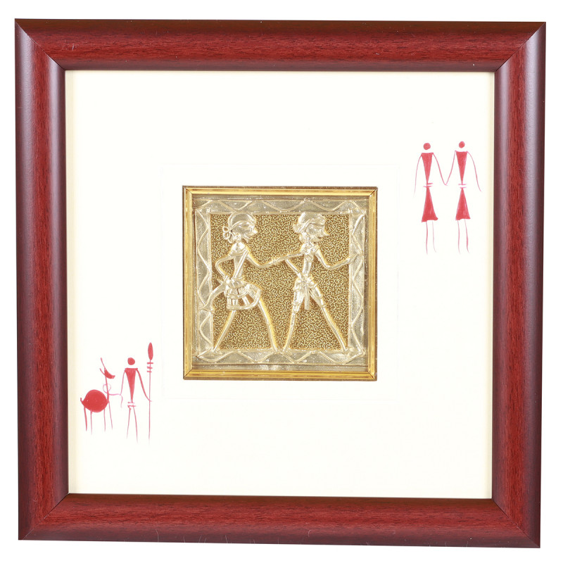 Dhokra Frame 10x10 Inch and Panel 4x4 Inch