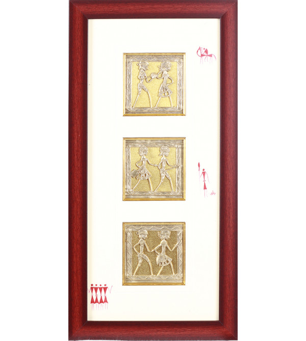 Dhokra Frame 20 X10 Inch and  Panel 4 X 4 Inch 