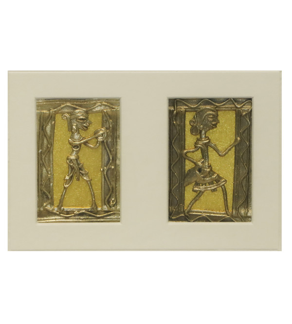 Dhokra Frame 10 X8 Inch and Panel 2x3 Inch 