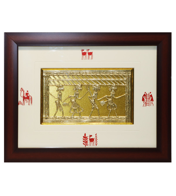 Dhokra Frame 13 X10 Inch and Panel 8x5 Inch 