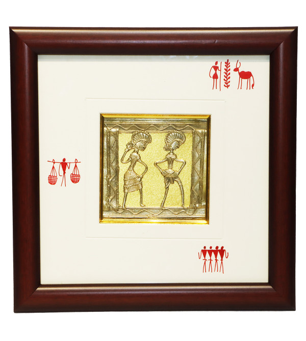 Dhokra Frame 10x10 Inch and Panel 4x4 Inch