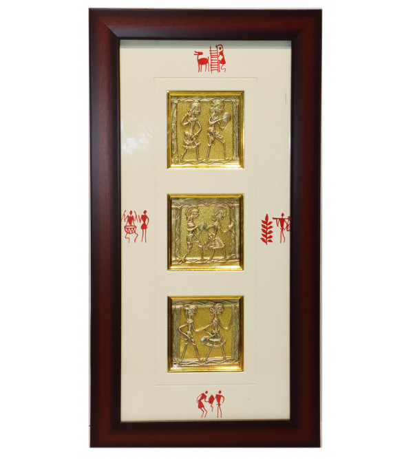 Dhokra Frame 20 X10 Inch and  Panel 4 X 4 Inch 