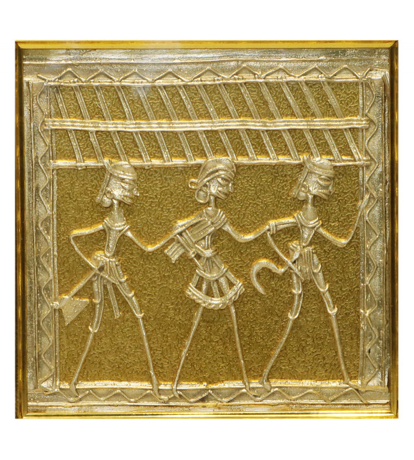 Dhokra Frame 11 X 11 Inch and Panel 6 X 6 Inch 