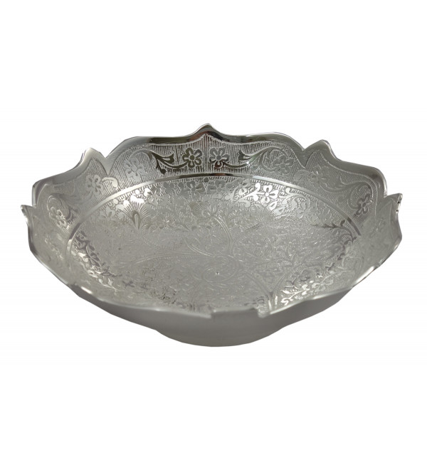 Handicrafat Brass Silver Plated Bowl  