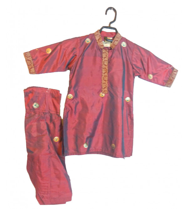 Plain Embroidery   Silk Lehenga  Choli Set Size 6 to 8 yr