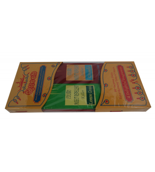 QUEEN AGARBATTIS 4 PCS SET 80 STICKS natural