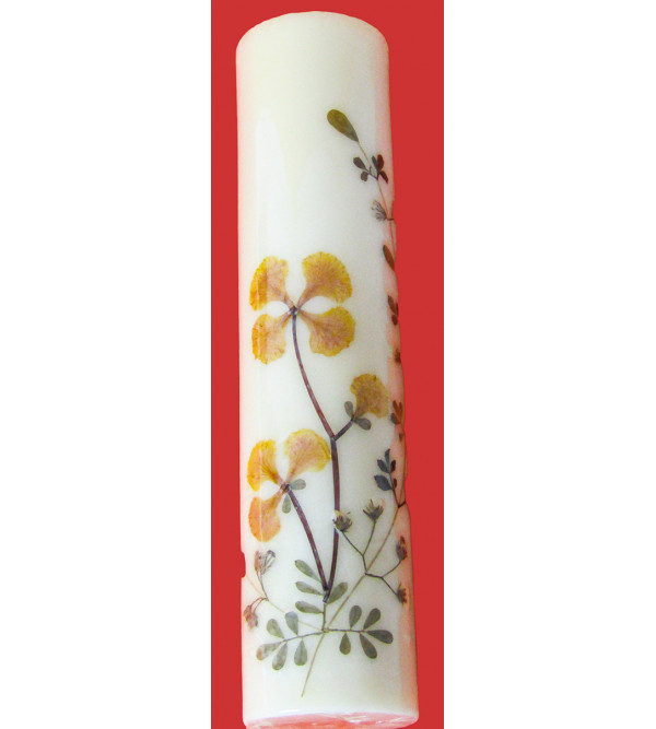 Handcrafted Assorted Flower Fragrance  Candle Cylinder Shape