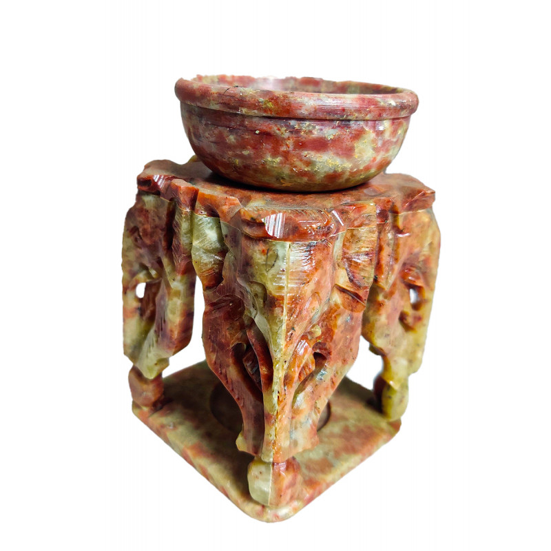 Soap Stone Assorted Oil Burner Size 4 Inch