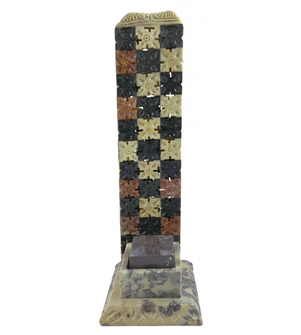 HANDICRAFT  AGARBATTI STAND SOAP STONE 9 INCH 