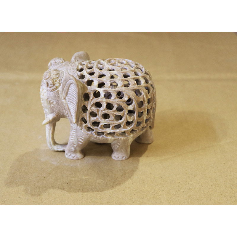 Soft Stone  Baby Cut Elephant 6 Inch Trunk 