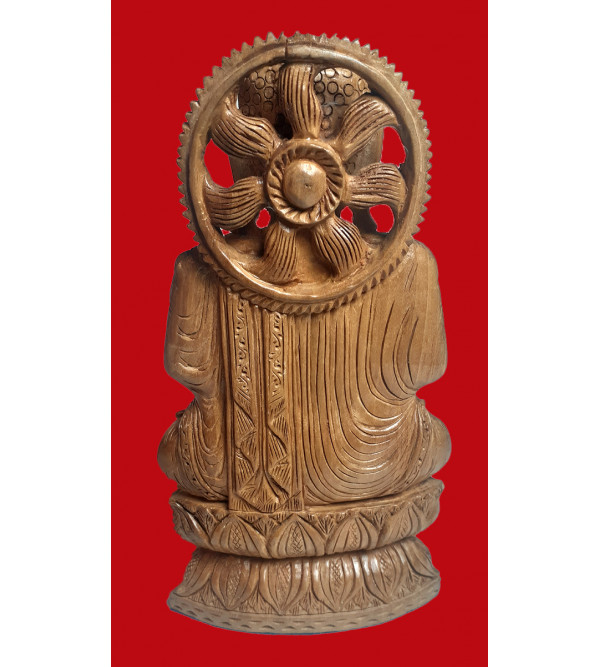 Kadamba Wood Handcrafted Sitting Figure of Lord Buddha