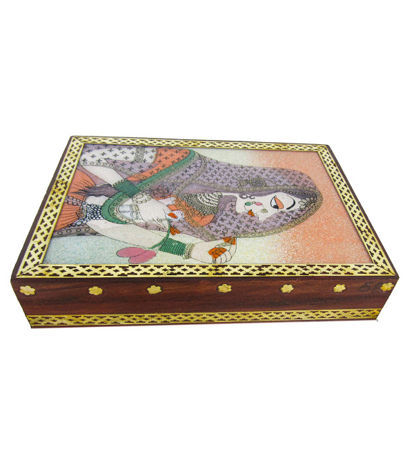 Box Ragini Painting Sheesham Wood 7 X5 In