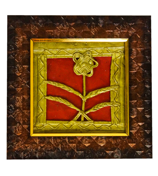 Handicraft Assorted Dhokra 4 X4 Single Frame Panel 5 X5 Inch