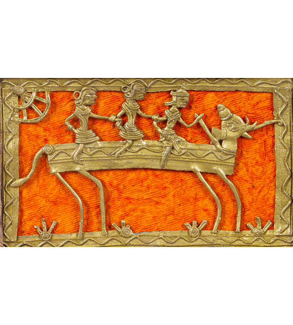 Dhokra Tray Large 17 X9 Inch 
