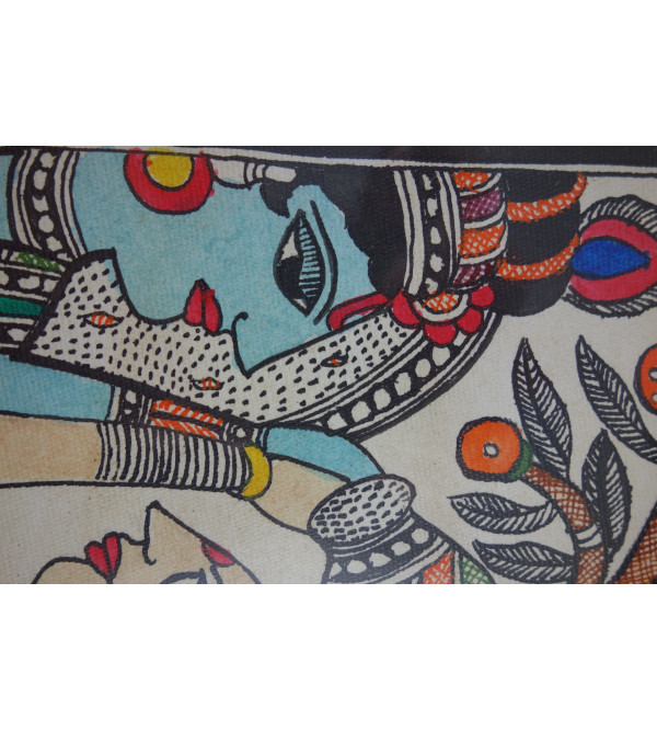 Madhubani painting  one sixteenframed